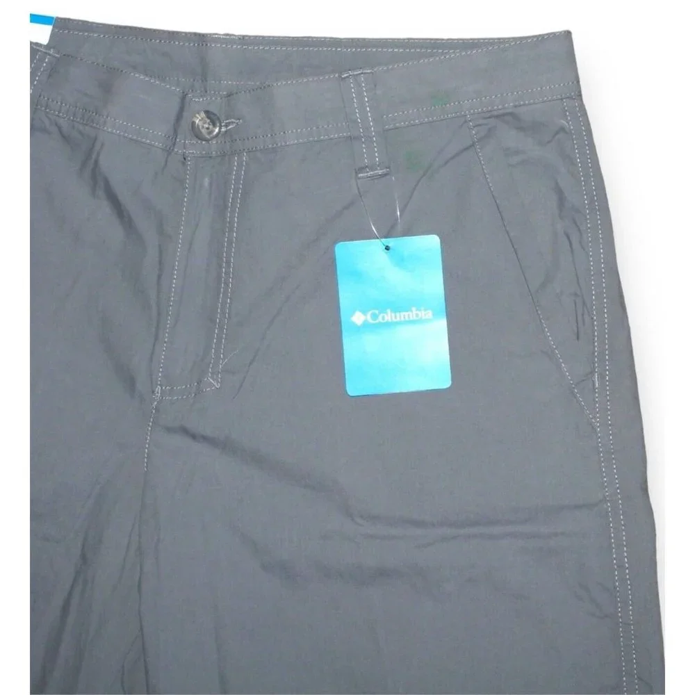 Columbia Men's Washed Out Short, Grey Ash, New With Tags - Picture 6 of 14